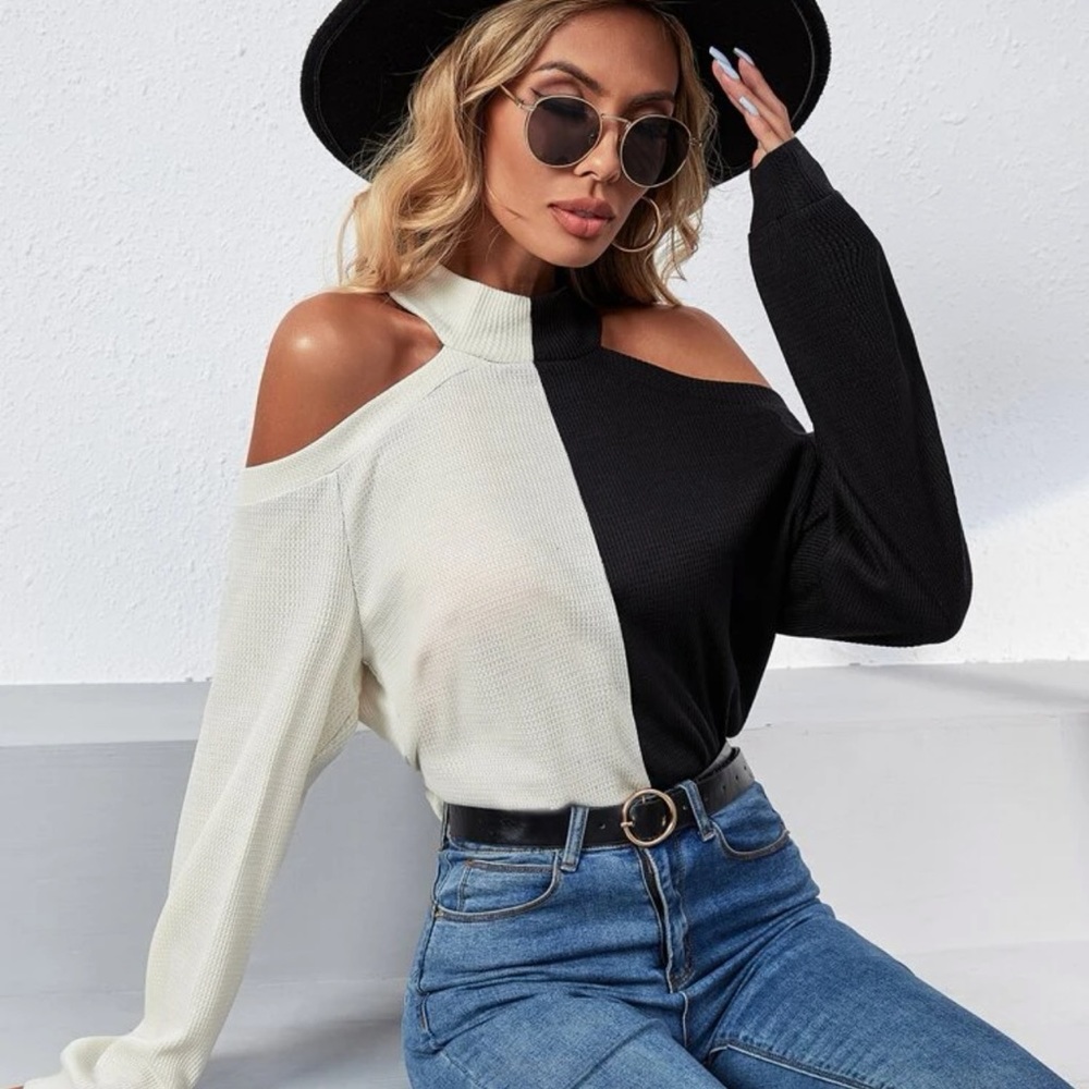 Beautiful woman sweater